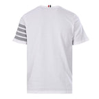 Thom Browne 4-Bar Stripe Sleeve T-Shirt – White