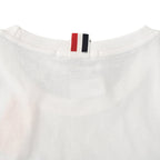 Thom Browne 4-Bar Stripe Sleeve T-Shirt – White