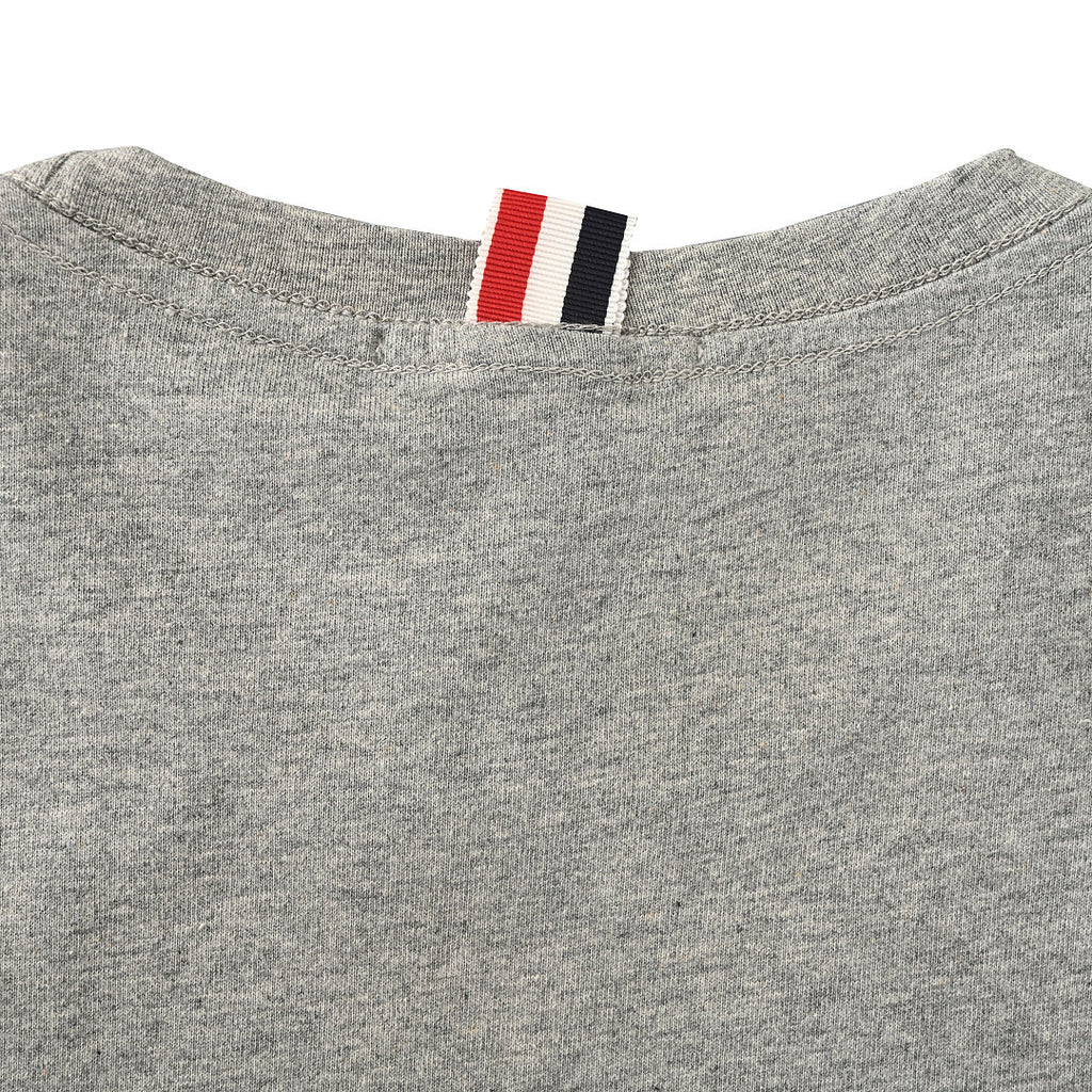 Thom Browne 4-Bar Stripe Sleeve T-Shirt – Medium Grey