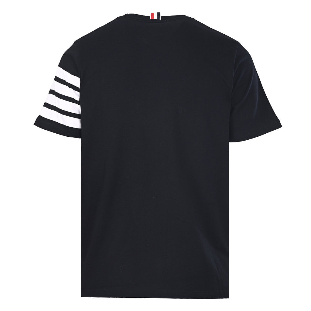 Thom Browne 4-Bar Stripe Sleeve T-Shirt – Black