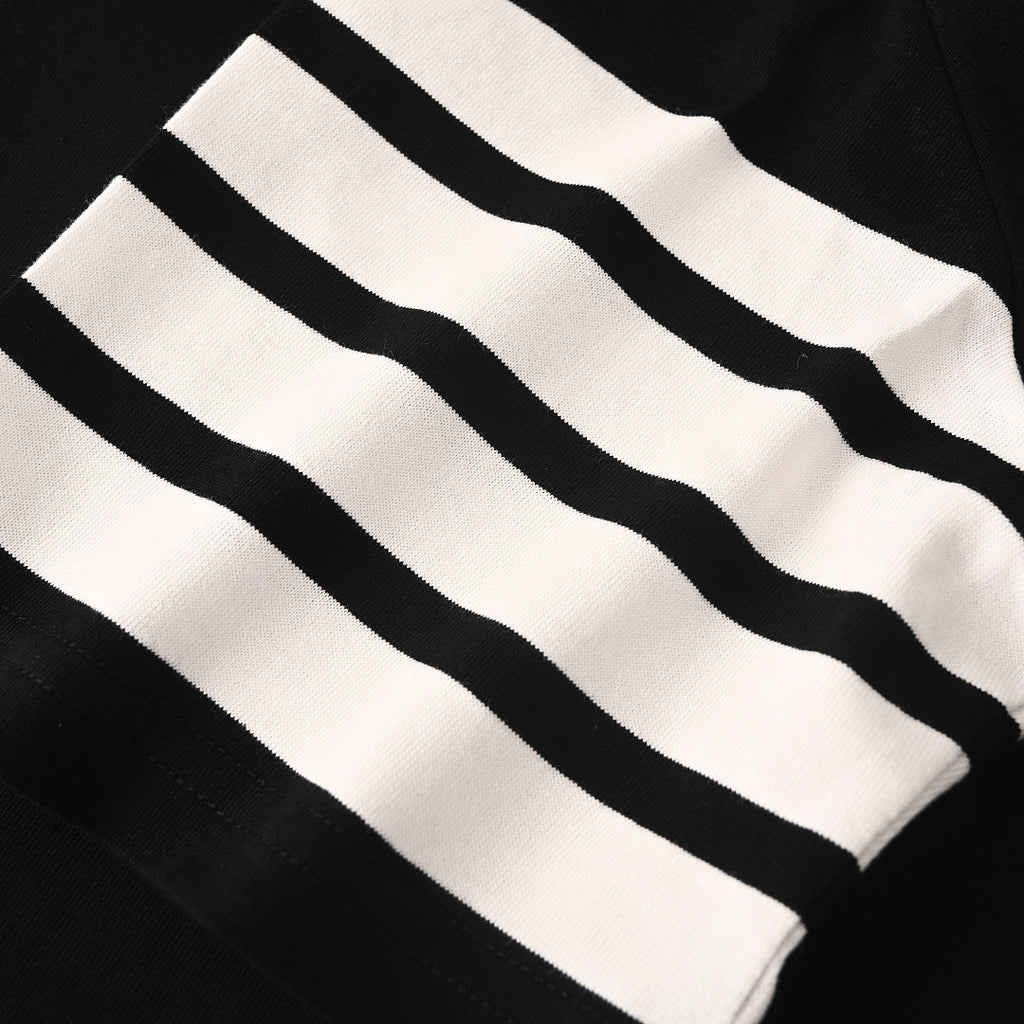 Thom Browne 4-Bar Stripe Sleeve T-Shirt – Black