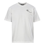 Balenciaga Crewneck T-Shirt – Multi-Layer Wave Embroidery