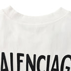 Balenciaga Crewneck T-Shirt – Multi-Layer Wave Embroidery