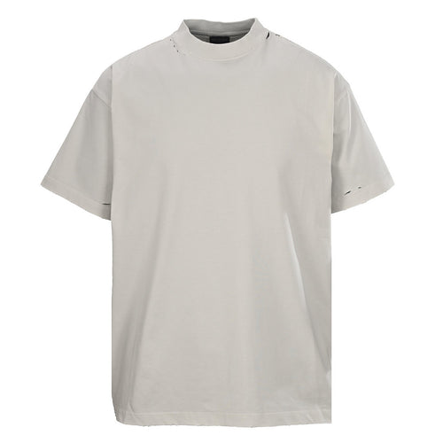 Balenciaga Red Caution Tape Logo T-Shirt – Beige