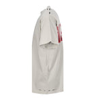 Balenciaga Red Caution Tape Logo T-Shirt – Beige