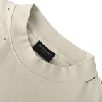 Balenciaga Red Caution Tape Logo T-Shirt – Beige