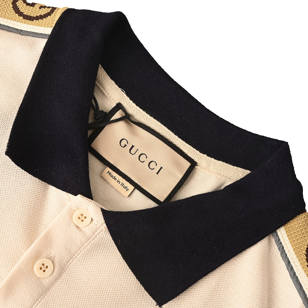 Gucci Classic Reflective Web Polo Shirt