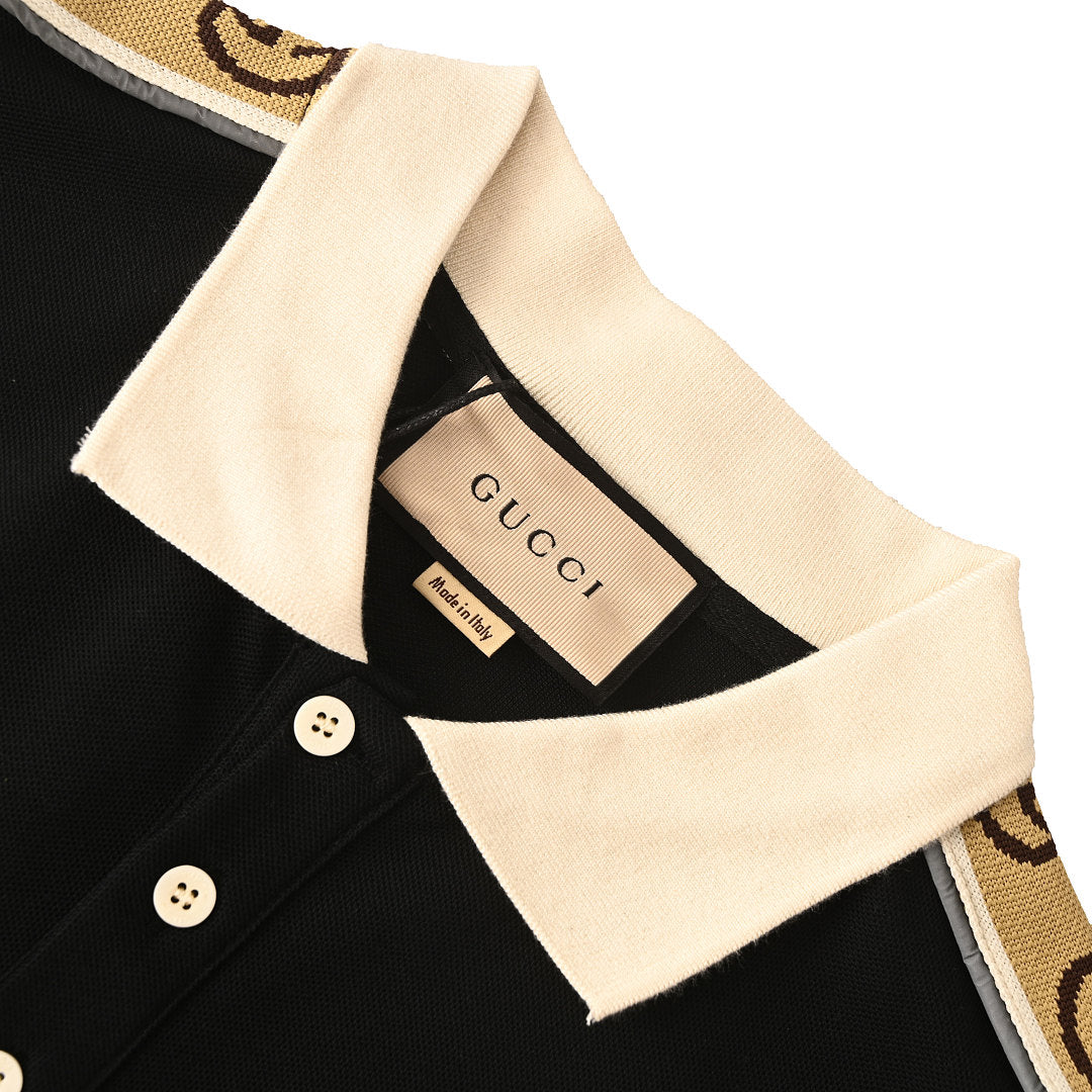 Gucci Classic Reflective Web Polo Shirt