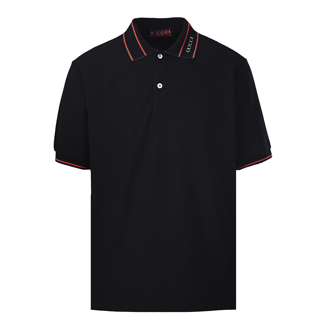 GUCCI Ribbed Jacquard Polo Shirt