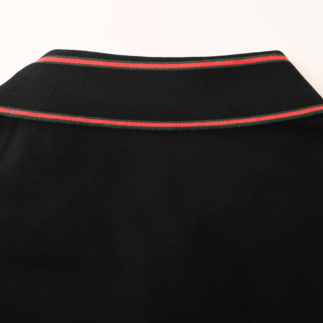 GUCCI Ribbed Jacquard Polo Shirt