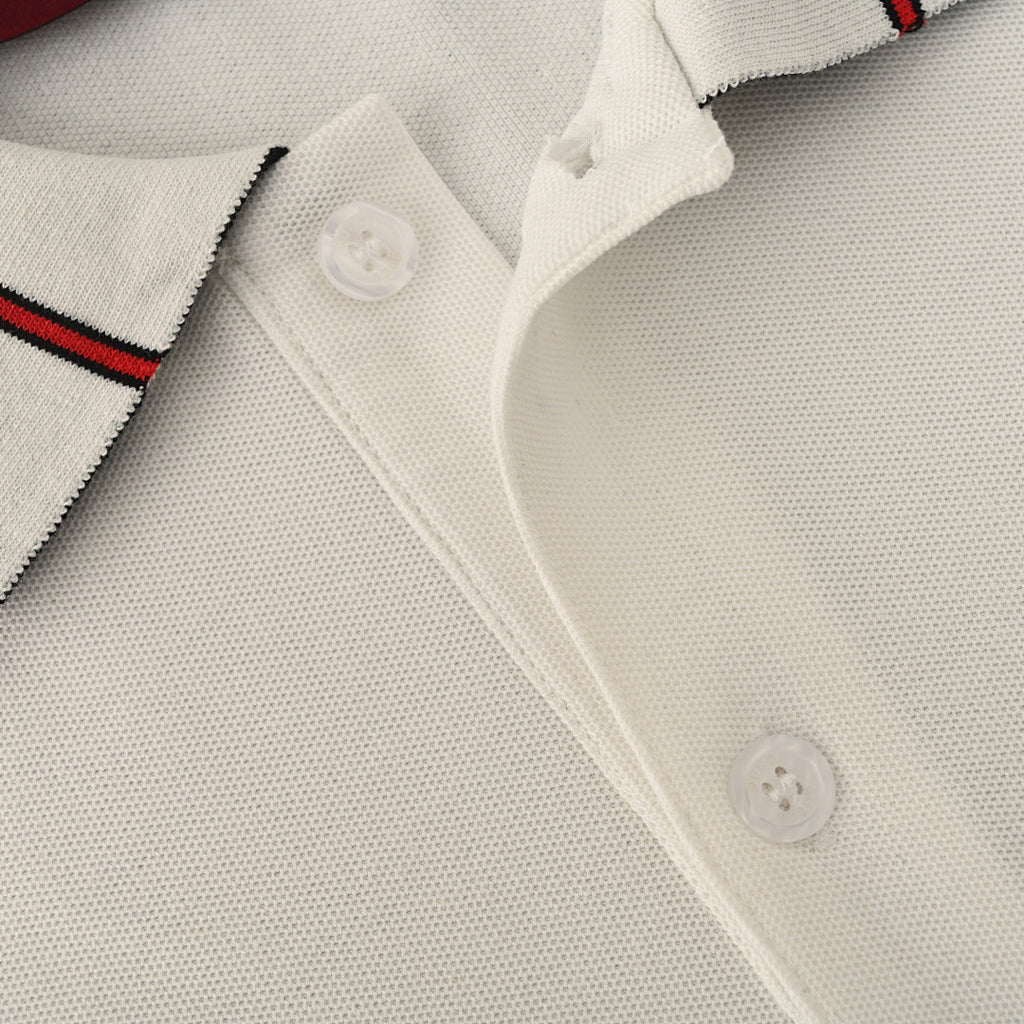 GUCCI Ribbed Jacquard Polo Shirt