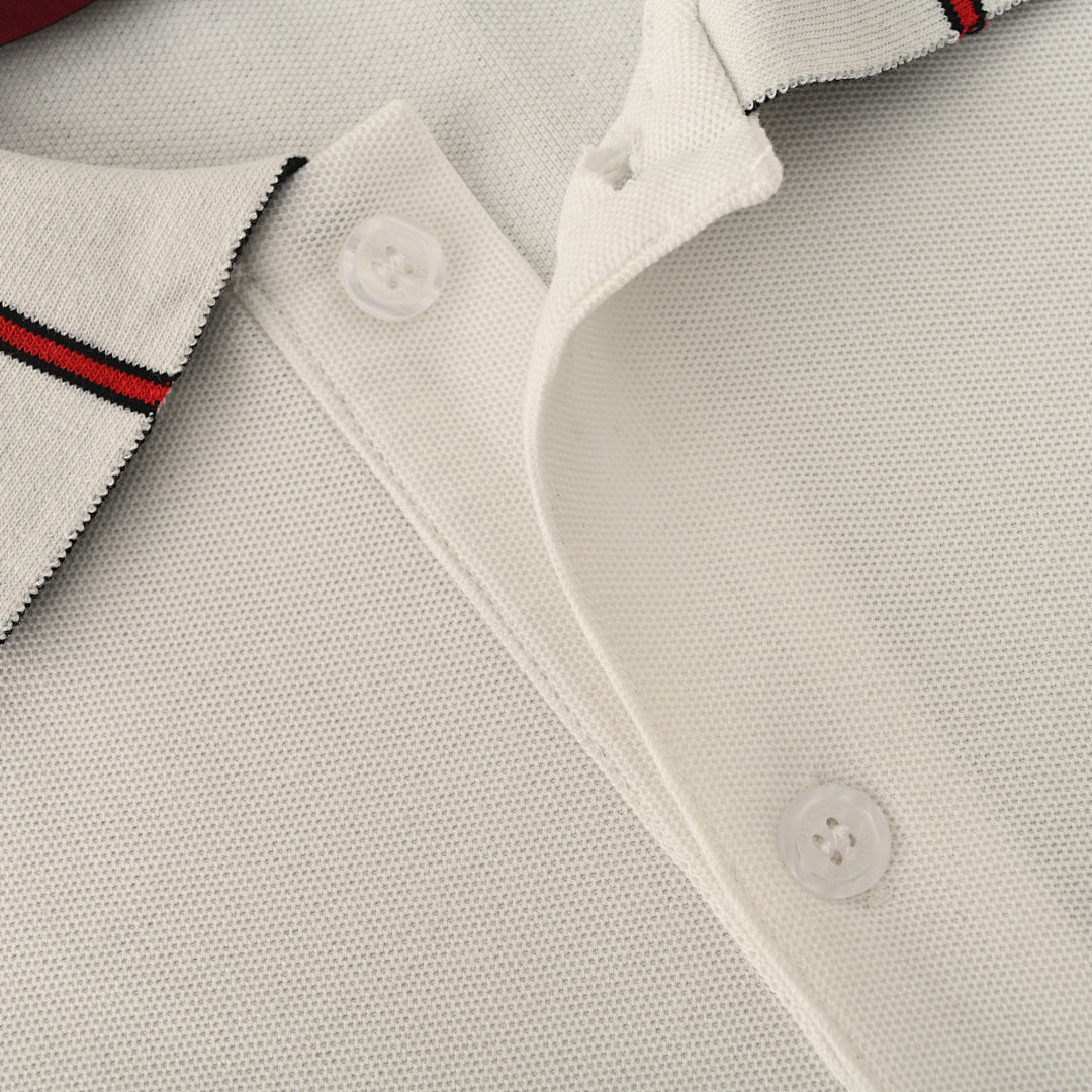 GUCCI Ribbed Jacquard Polo Shirt