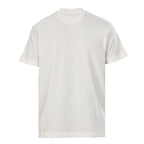 Fendi Roma Diagonal Embroidered Logo T-Shirt — Off-White