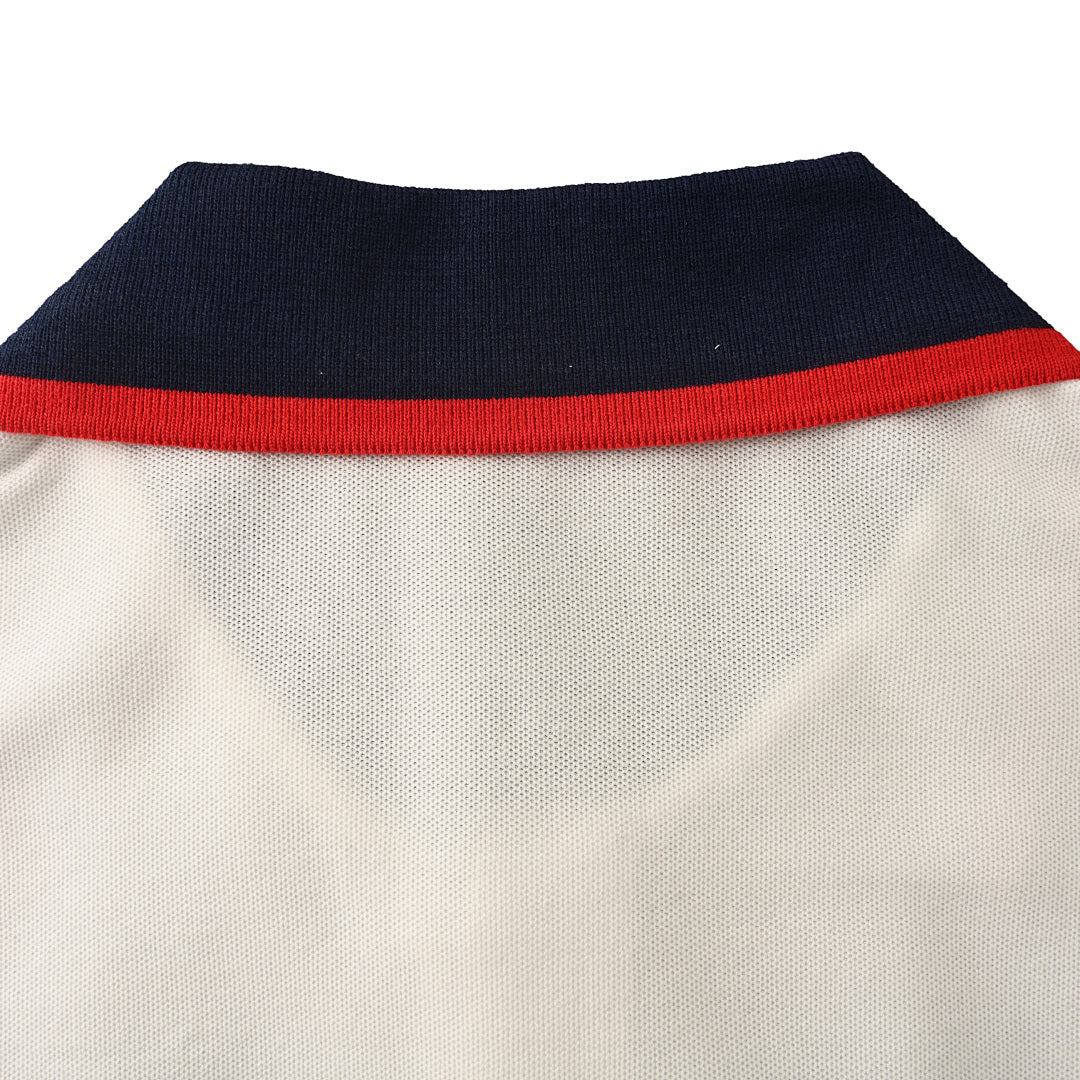 GUCCI Classic Double G Embroidered Polo Shirt