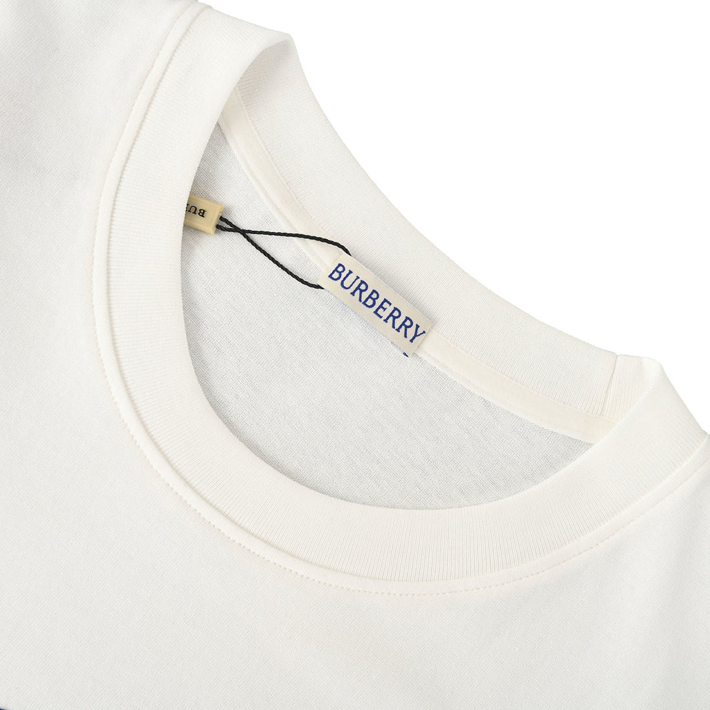 Burberry Short-Sleeve T-Shirt with Equestrian Knight Logo (Puff Print)