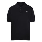 PRADA Embroidered Logo Short-Sleeve Knit Polo Shirt