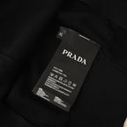 PRADA Embroidered Logo Short-Sleeve Knit Polo Shirt
