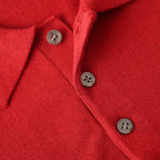 PRADA Embroidered Logo Knitted Polo Shirt