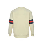 Gucci Off-White Web Stripe GG Circle Wordmark Crewneck Sweatshirt
