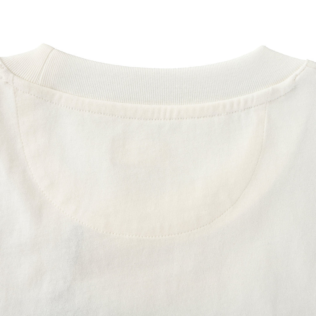 Fendi Roma Karligraphy Rose Gold Sequin Script T-Shirt — Off-White