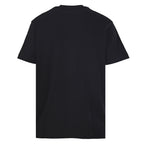 Fendi Roma Karligraphy Rose Gold Sequin Script T-Shirt — Off-Black