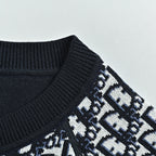 Dior Oblique Jacquard Cashmere Reversible Crewneck Sweater