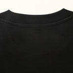 Fendi Roma Karligraphy Rose Gold Sequin Script T-Shirt — Off-Black