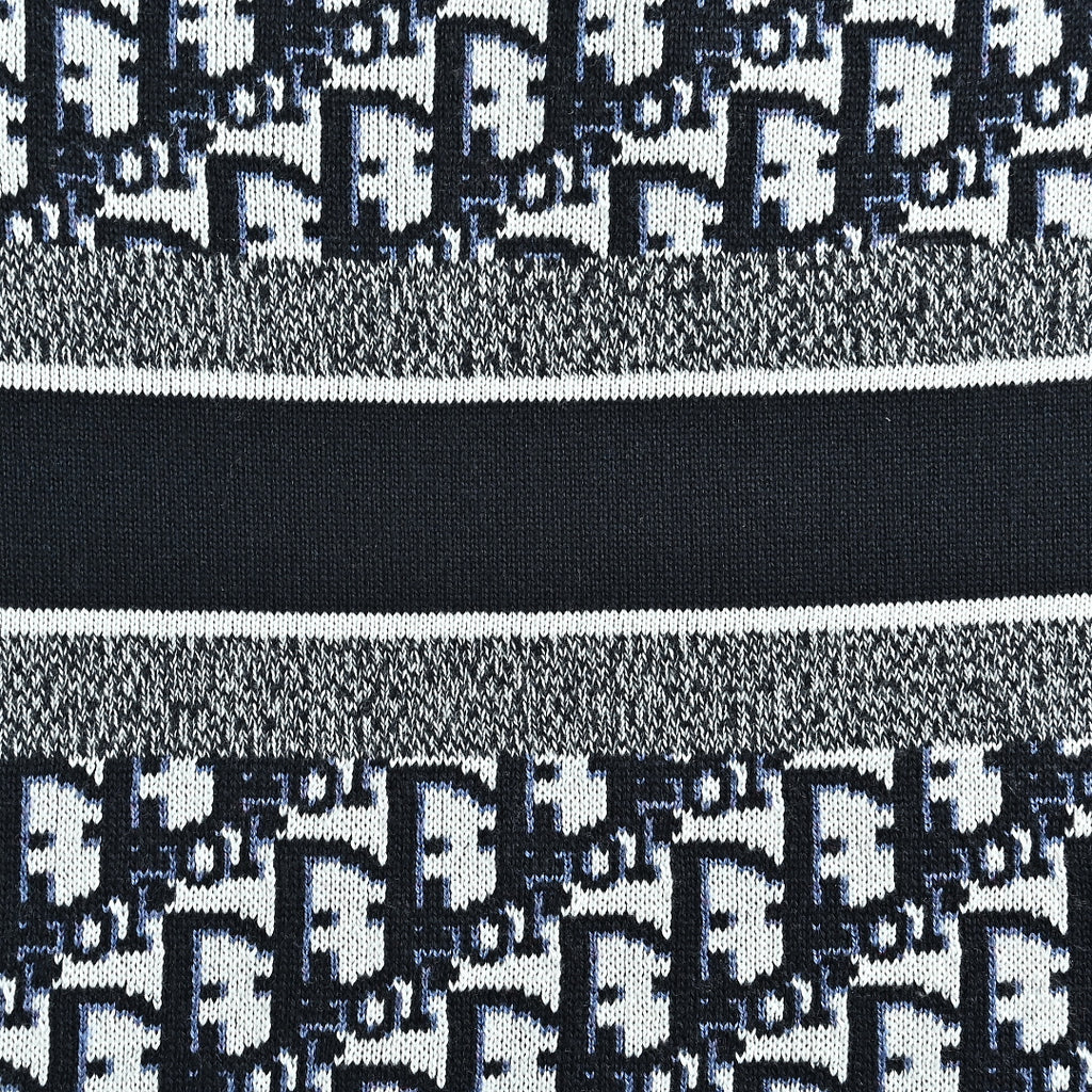 Dior Oblique Jacquard Cashmere Reversible Crewneck Sweater