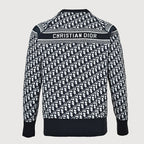 Dior Oblique Jacquard Cashmere Reversible Crewneck Sweater