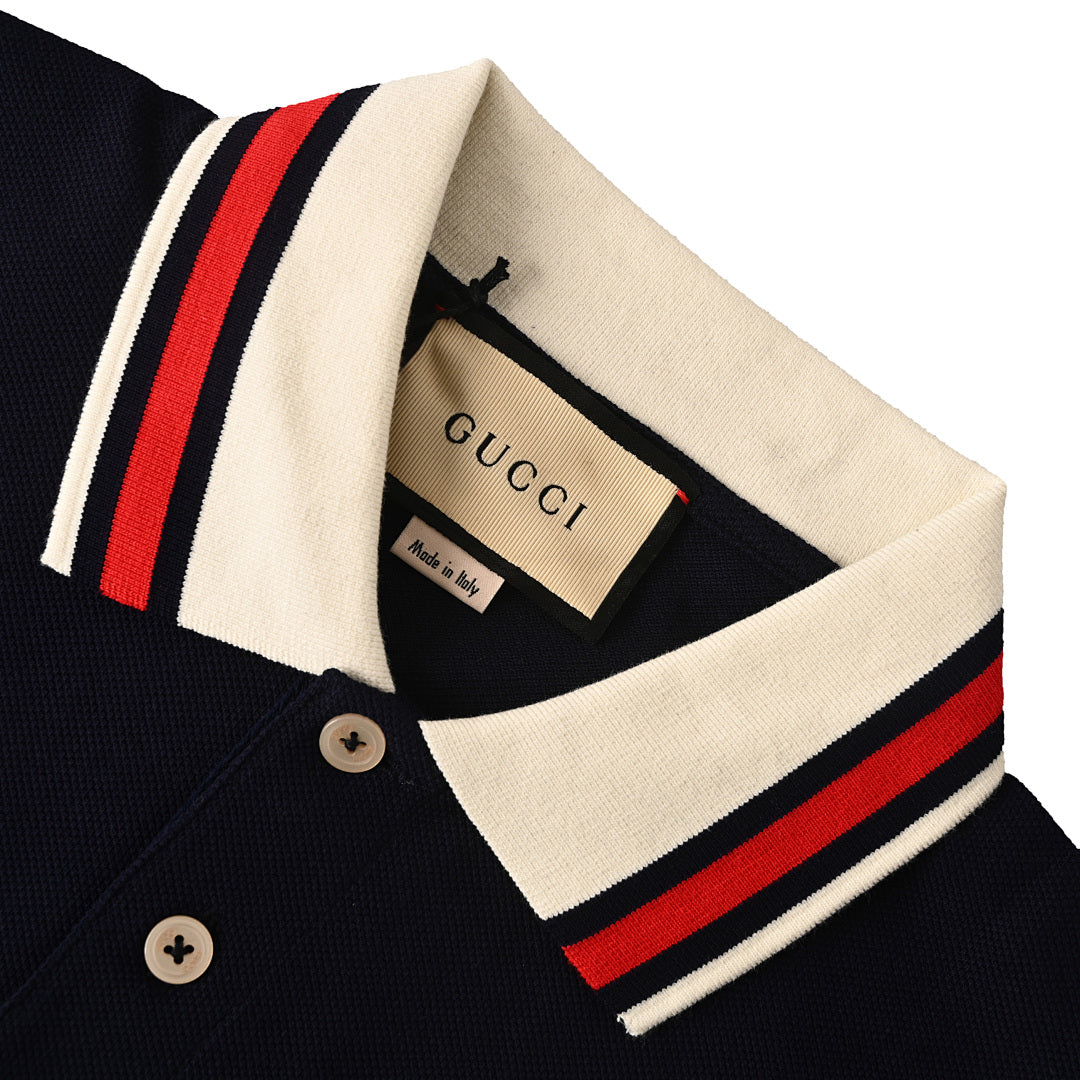Gucci Polo Shirt with Double-G Chest Embroidery