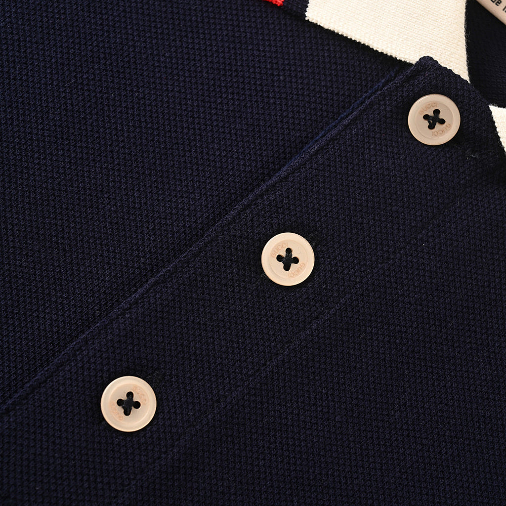 Gucci Polo Shirt with Double-G Chest Embroidery