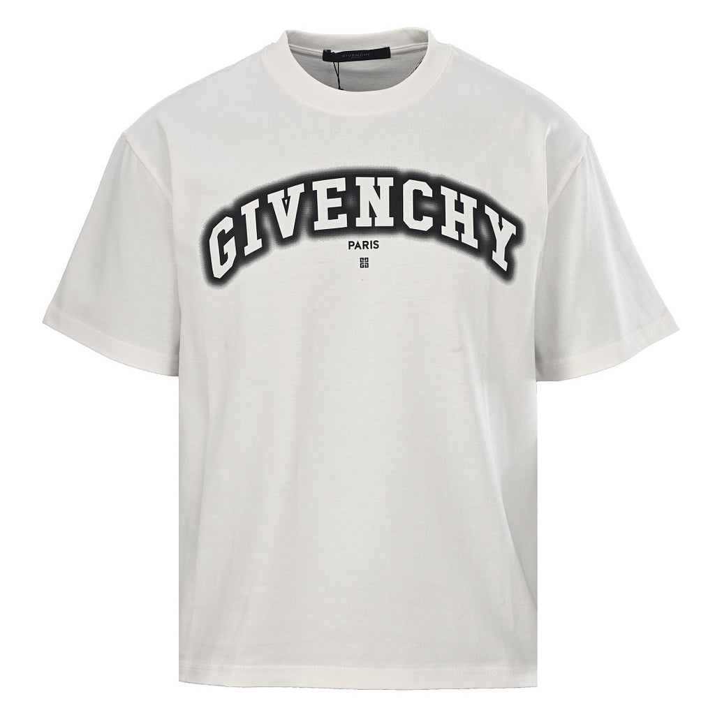 Givenchy Paris College Arch Logo Oversized T-Shirt – White