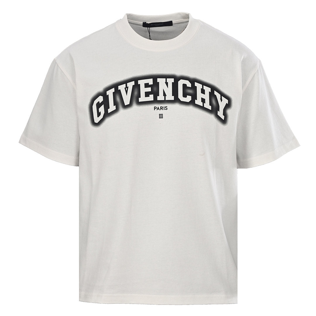 Givenchy Paris College Arch Logo Oversized T-Shirt – White