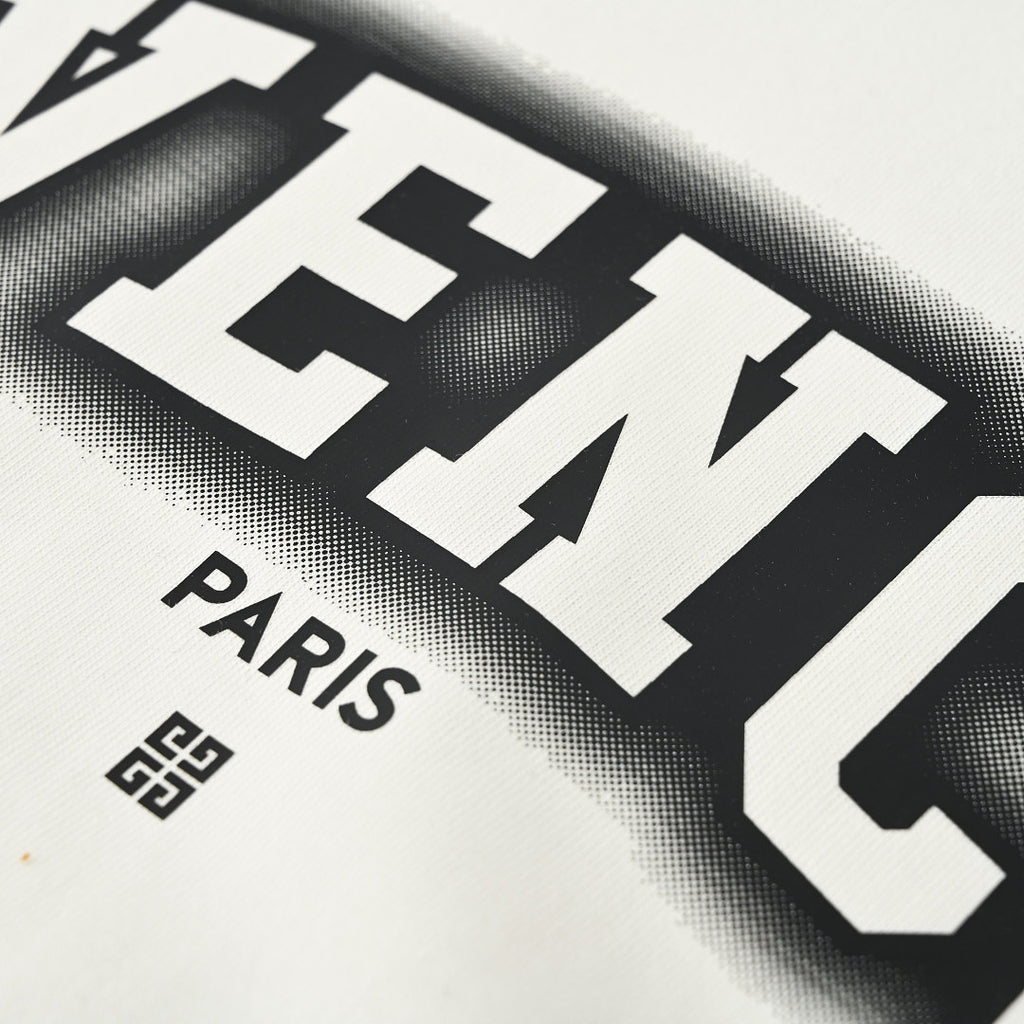 Givenchy Paris College Arch Logo Oversized T-Shirt – White