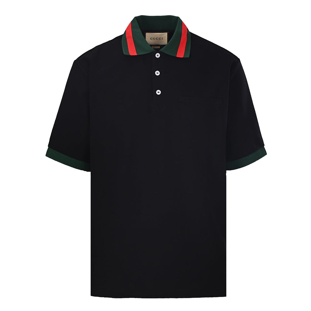 Gucci Double G Embroidered Polo Shirt