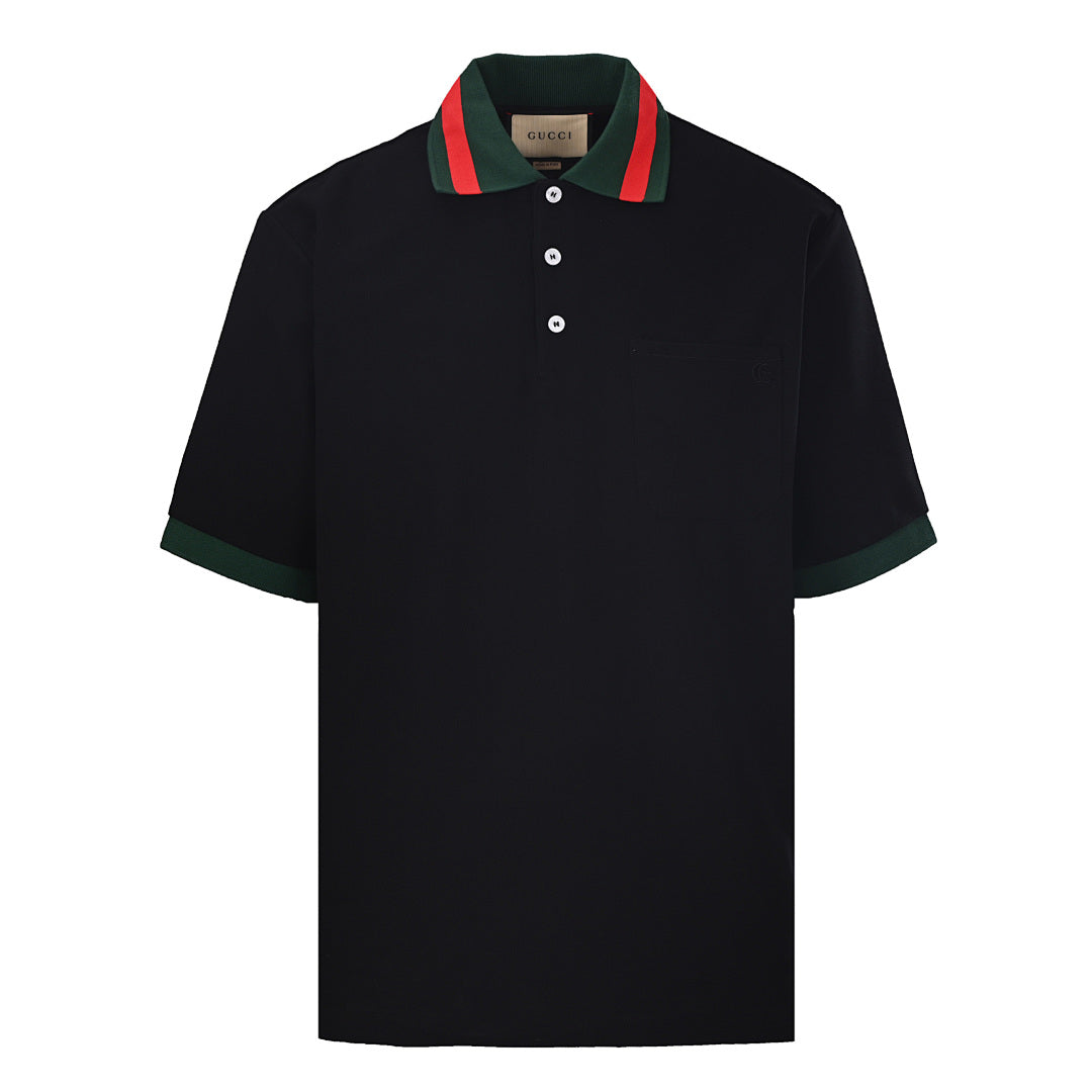 Gucci Double G Embroidered Polo Shirt