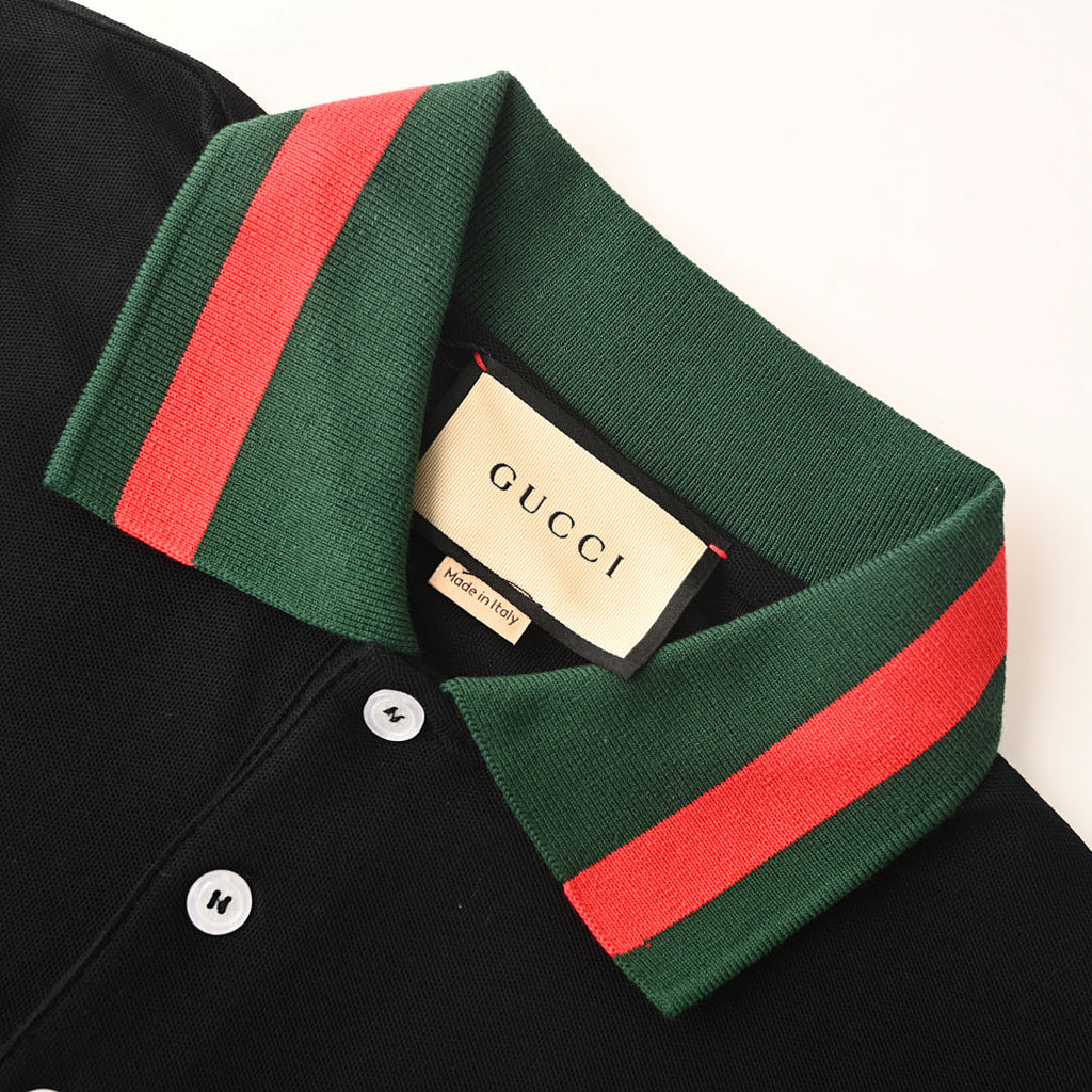 Gucci Double G Embroidered Polo Shirt
