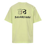 BALENCIAGA T-shirt with Double-B embroidery on the front and back