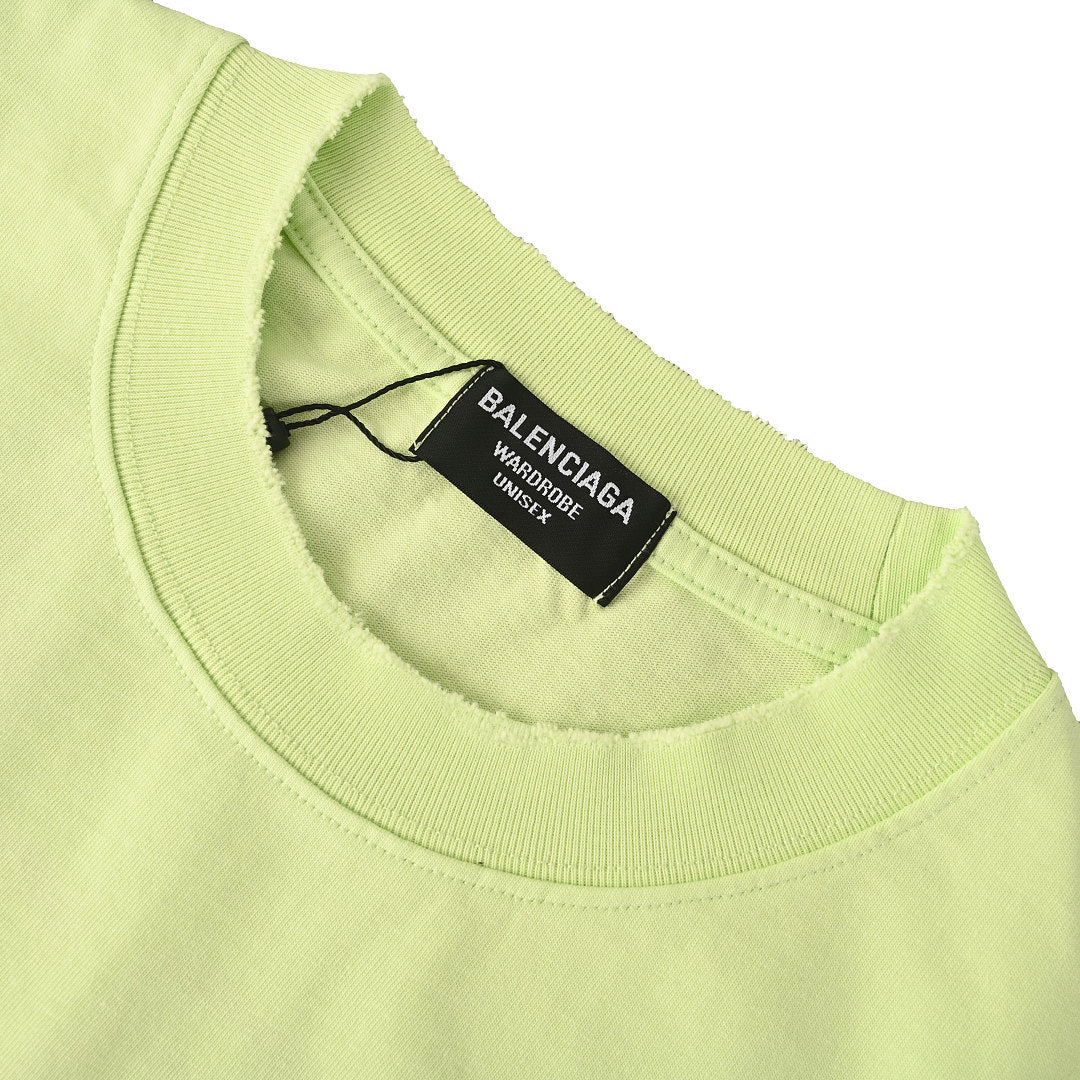 BALENCIAGA T-shirt with Double-B embroidery on the front and back