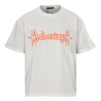 Balenciaga Archive Cracked Gold Logo T-Shirt – white