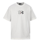 Balenciaga BLCG Double-B Contrast Logo T-Shirt – White