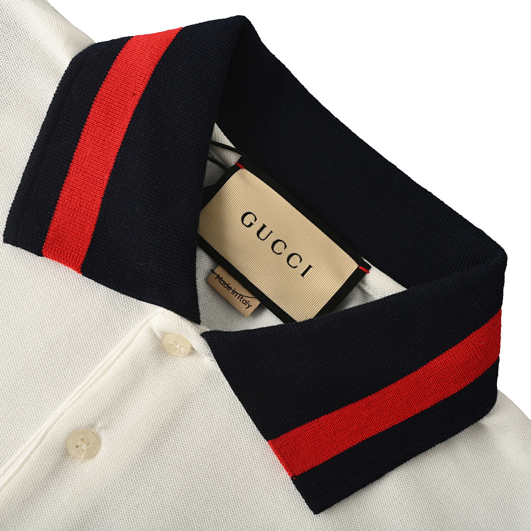 Gucci Double G Embroidered Polo Shirt