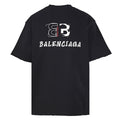 Balenciaga BLCG Double-B Contrast Logo T-Shirt