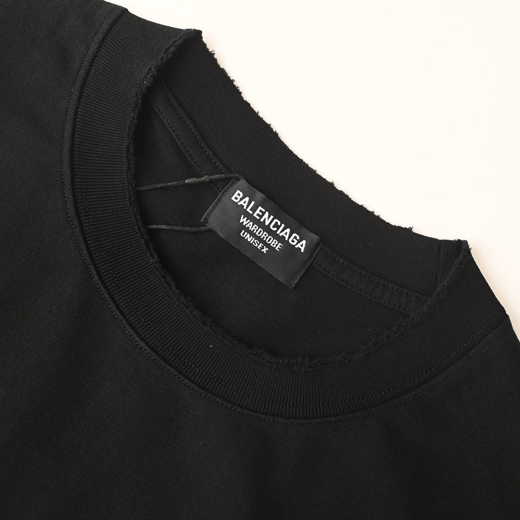 Balenciaga BLCG Double-B Contrast Logo T-Shirt