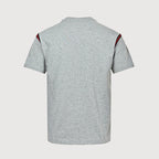 Gucci 2026 Web Stripe Shoulder Tape T-Shirt — Grey Marl | Made in Italy