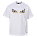 Fendi Roma Bag Bugs Eyes Appliqué T-Shirt — White
