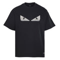 Fendi Roma Bag Bugs Eyes Appliqué T-Shirt — BLACK