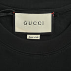 Gucci 2026 Interlocking GG Web Stripe T-Shirt — Black | Made in Italy