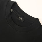 Fendi Roma Bag Bugs Eyes Appliqué T-Shirt — BLACK