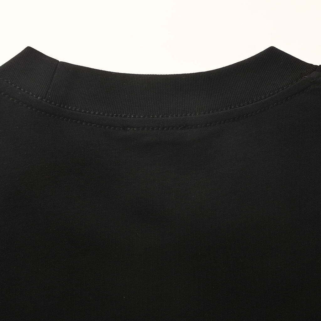 Fendi Roma Bag Bugs Eyes Appliqué T-Shirt — BLACK